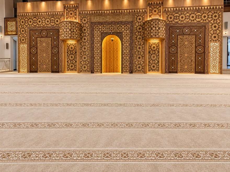 Gebetsraum, Blick auf den Mihrab
